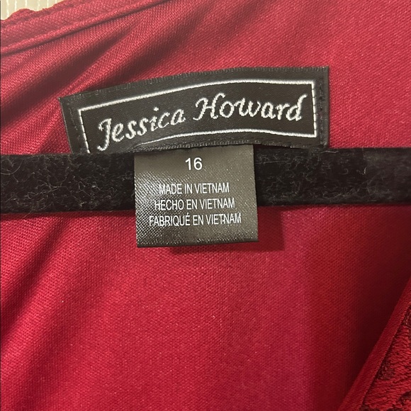 Jessica Howard Short Sleeve V-Neck Lace Dress.     New With Tags - Picture 8 of 8
